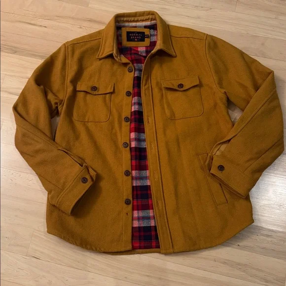 The Normal Brand - Brightside Flannel Lined Shirt Jacket-M